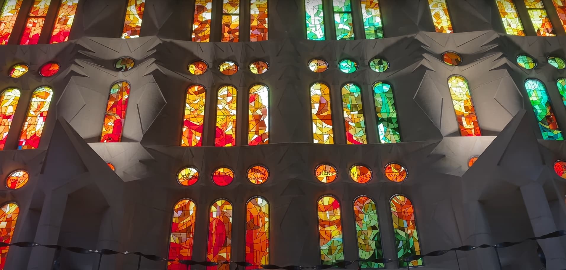 Sagrada Familia facade details and sculptures